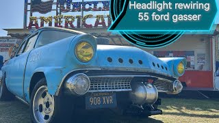 1955 ford customline gasser headlights working again [upl. by Milton]