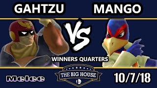 TBH8 SSBM  Gahtzu Captain Falcon Vs C9  Mang0 Falco  Smash Melee Winners Quarters [upl. by Grantland]