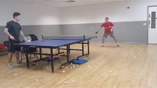 Table Tennis Vlog 2  learning to chop with Feint Long 2 [upl. by Aloisia]