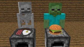 Monster School Cooking Challenge  Minecraft Animation [upl. by Bartolemo]