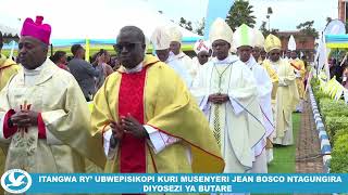 AKIKIJWE NABEPISKOPI NABANDI BIHAYIMANA MYR JBOSCO NTAGUNGIRA YATAMBAGIYE YEREKEZA KURI ARTAL [upl. by Ariella]