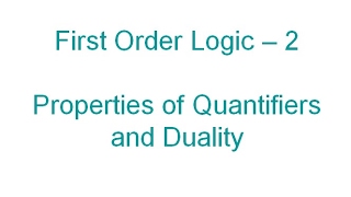 Duality in first order logic for critical thinking [upl. by Gian12]