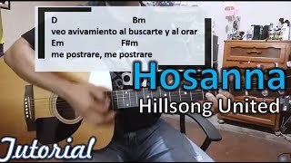 HosannaHillsongtutorial con guitarra acustica Hosanna with Hillsong guitar lesson [upl. by Lesli]