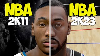 Evolution of John Wall In NBA 2K Games NBA 2K11  NBA 2K23 [upl. by Ardisj]