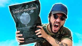 PROVANDO A COMIDA DO EXÉRCITO BRASILEIRO [upl. by Eicyak]