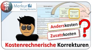 Kostenrechnerische Korrekturen Ergebnistabelle Anderskosten Zusatzkosten [upl. by Anij]