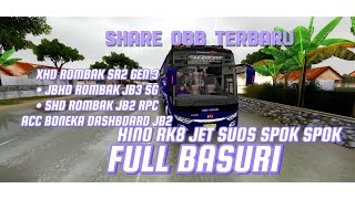 UPDATE TERBARU  OBB BUSSID V432 HINO RK8 JET SUOS SPOK SPOK  GRAFIK HD REALISTIS  BASURI VIRAL [upl. by Nanoc668]