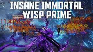 IMMORTAL WISP PRIME BUILD  STEEL PATH  WARFRAME 2024 [upl. by Nerreg]