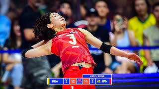 SARINA KOGA DOMINATED Against Brazil in Womens VNL 2024 [upl. by Todhunter]