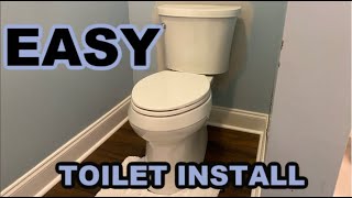 EASY KOHLER skirted toilet install [upl. by Powell]