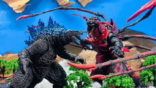 Legendary Godzilla vs Spiderzilla an Epic Battle stop motion [upl. by Hasheem]