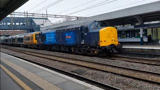 class 37 and 2 class 323 EMUs at Northampton [upl. by Salokcin144]