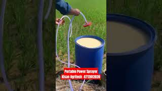 Portable Power Sprayer KisanAgritech agriculture agritech farming spraymachine farmer battery [upl. by Bondie643]