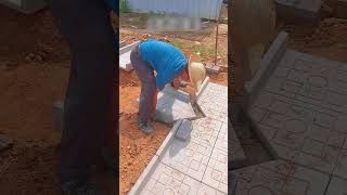 The process of laying a stone path for the vegetable garden [upl. by Tommie]