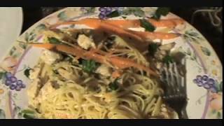 AGLIO E OLIO LINGUINE RECIPE  CHICKEN GARLIC OIL AND PASTA [upl. by Kacerek]