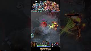 Team Who Needs a Team Bristlebacks 1v5 Rampage Shows True Carry Potential🔥bristleback dota2 [upl. by Llevel]