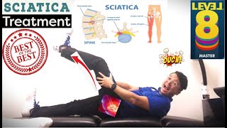 4 Major Exercises of SciaticaLumbar Radiculopathy  level 8 [upl. by Sokil]