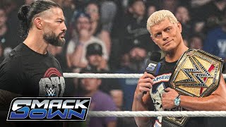 Roman Reigns and Cody Rhodes form a dream team SmackDown highlights Sept 13 2024 [upl. by Allenad]