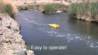 Oceanscience ZBoat 1800  River Hydrographic Surveying with Shallow Water Depth Sounder [upl. by Nuoras]