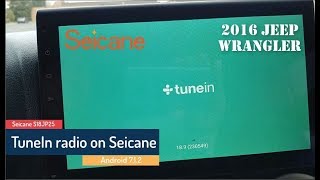 TuneIn radio on a Seicane android head unit [upl. by Ssyla170]