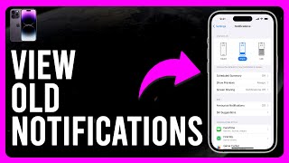 How to View Old Notifications on iPhone How to Find Old Notifications on iPhone [upl. by Nylzor]