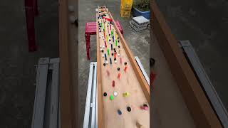 Marble run concrete and wooden course 1 ASMR [upl. by Adnolaj]