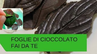 Come Fare le Foglie di Cioccolato [upl. by Erdnaed699]