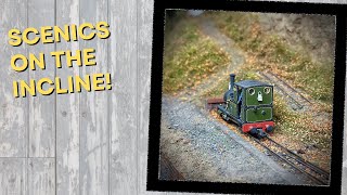 Woodland scenics on my narrow gauge model railway incline [upl. by Eiveneg]