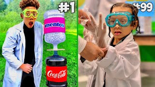 Kids Complete 100 SCIENCE EXPERIMENTS In 24 HOURS What Happens Is Shocking [upl. by Aynahs25]