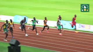 Joseph Fahnbulleh is the African 100m Champion at 2024 African Championships [upl. by Varian]