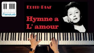 Hymne à lamour  Edith Piaf  Piano Cover  HD [upl. by Kellyann]