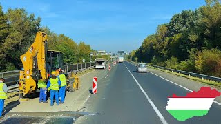 Budapest Autobahn Views Scenic Drive in Hungary [upl. by Olia798]