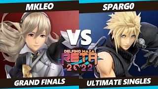 RETA 2022 GRAND FINALS  MkLeo Corrin Vs Spargo Cloud SSBU Ultimate Tournament [upl. by Moriah]