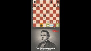 Paul Morphy Announces A Checkmate By Castling Kingside [upl. by Jerrold521]