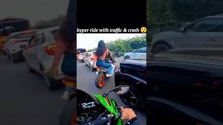 Hyper rider jordar stunt 🫶 rider sorts motovlog vrialshort [upl. by Attennaej916]