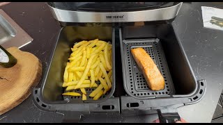 Emerio Dubbele smartfryer van de Action review [upl. by Gorga]