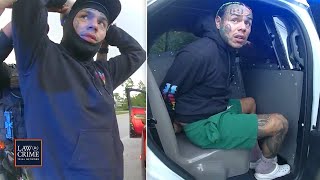 Bodycam Shows Rapper Tekashi 6ix9ine Being Arrested for Missing Court Date in Speeding Case [upl. by Marks]