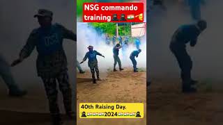 40th raising day 2024 NSG training  commando training Army training nsgrohit11 follow IG🥷 [upl. by Tingey]