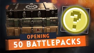 ► 50 BATTLEPACK OPENING EXPERIMENT  Battlefield 1 Weapon Skins [upl. by Daveda]