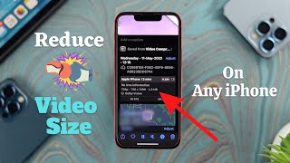 How to Compress Video File Size on iPhone iOS [upl. by Emmer]