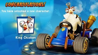 CTR NitroFueled  Unlock King Chicken  All Eggs  Gameplay [upl. by Ellennaj]