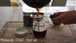 Masala Chai Syrup  Chai Concentrate Recipe [upl. by Uliram276]