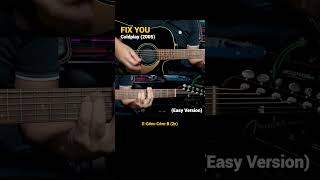 Fix You  Coldplay Easy Guitar Chords Tutorial with Lyrics part 1 SHORTS [upl. by Sheppard]