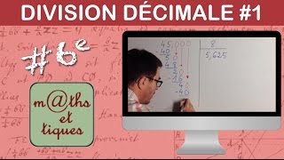 Poser une division décimale 1  Sixième [upl. by Leyameg420]