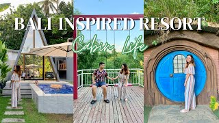 BaliInspired Resort  Cabin Life  Villa Jovita Batangas  Travel Vlog 1 [upl. by Ahsilek858]