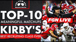 FGN LIVE Top10 Meaningful CFB Matchups in 2024  Kirbys Top3 Recruiting Classes [upl. by Coats]