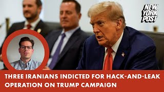 Justice Department indicts three Iranians for hackandleak operation on Trump campaign [upl. by Ragucci]