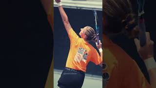 Slow Motion Serve WTA Edition Karolina Pliskova karolinapliskova tennis tennisplayer [upl. by Yorke]