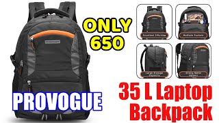 PROVOGUE 35 L Laptop Backpack Spacy unisex backpack with rain cover [upl. by Maurilla88]