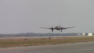 DC3 Parked Nearby C46 Take Off [upl. by Kcered]